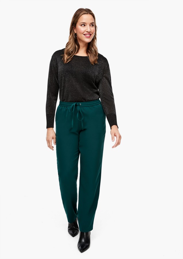 Women Plus size | Regular Fit: Tracksuit bottom-style trousers - VN81715