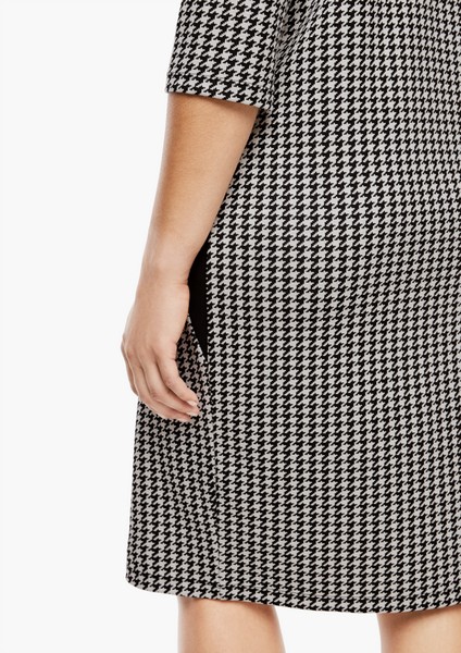 Women Plus size | Jacquard dress with a pepita pattern - JI87493