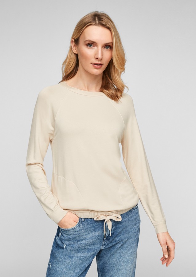 Femmes Shirts & tops | T-shirt en jersey à ceinture élastique - BQ55197