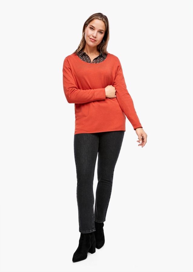 Women Plus size | Jumper with a knit pattern - LT43175