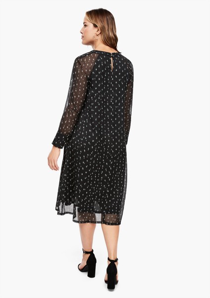 Women Plus size | Chiffon dress with an all-over pattern - JR09268