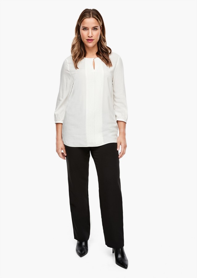 Women Plus size | Viscose blouse with gathers - MN66751