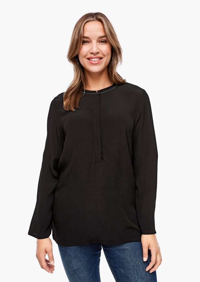 Women Plus size | Crêpe blouse with appliqué - QH99764