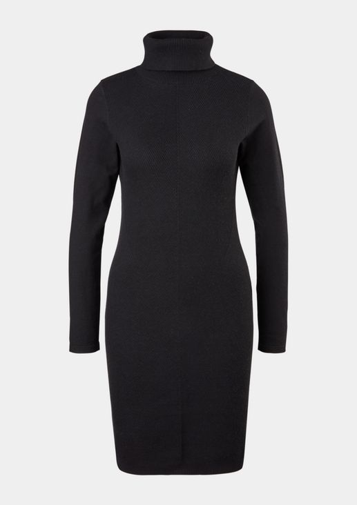Soft knit dress with a polo neck from comma