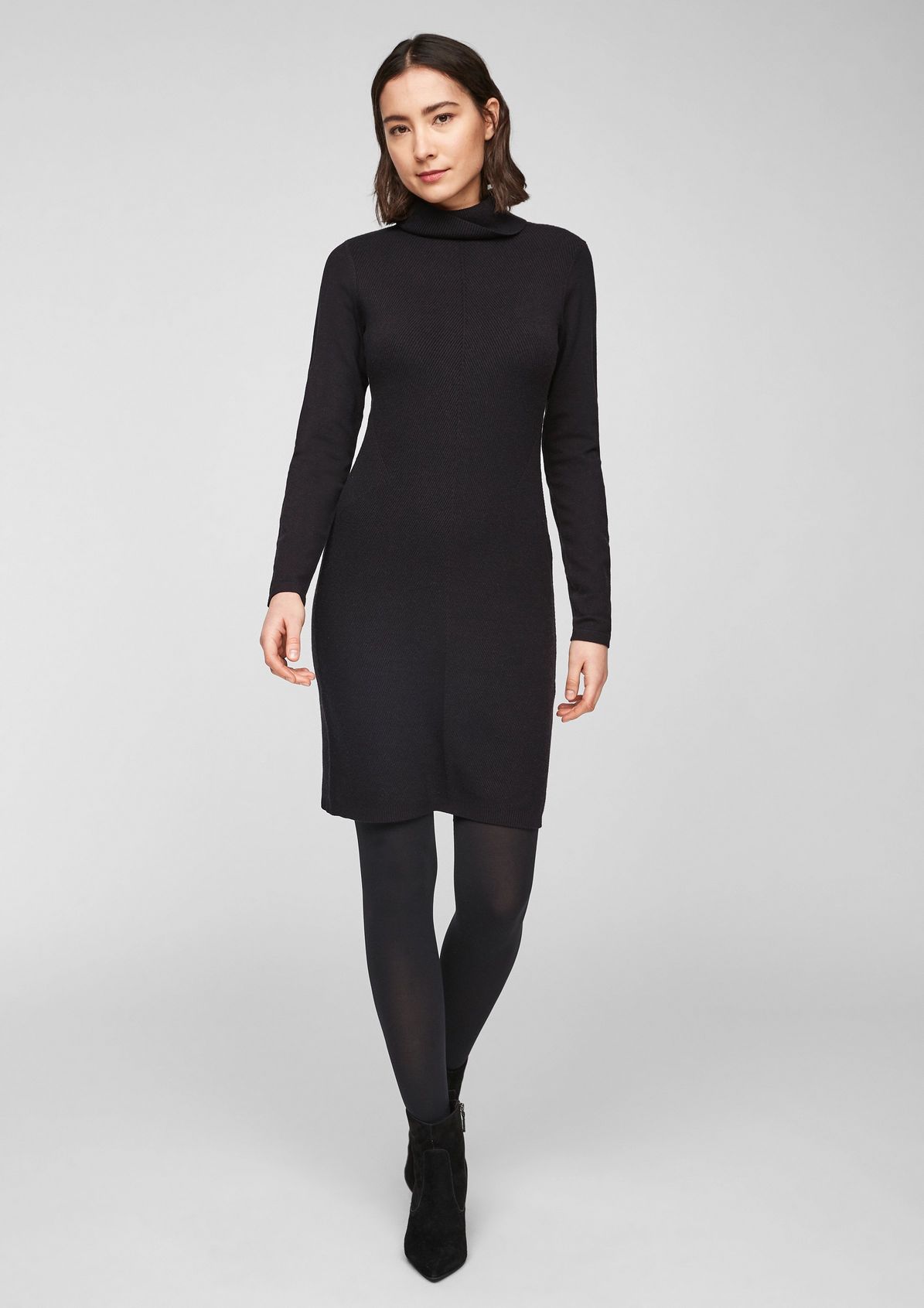 Soft knit dress with a polo neck from comma
