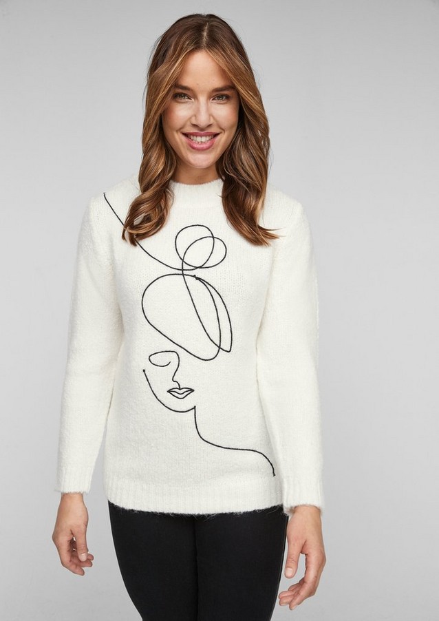 Damen Große Größen | Pullover mit Embroidery - TZ08972
