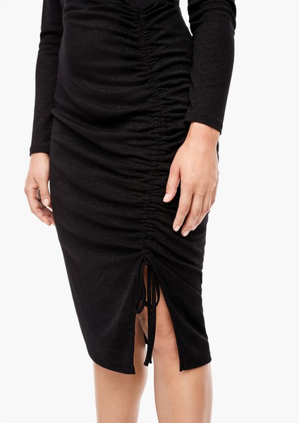 Women Plus size | Elegant dress with glittery yarn - IS56570