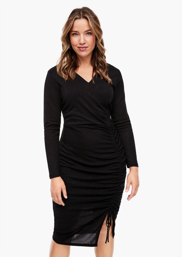 Women Plus size | Elegant dress with glittery yarn - OH96656