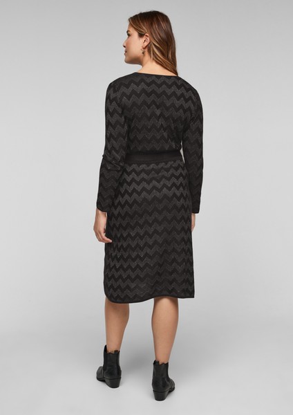 Women Plus size | Jacquard dress with a glitter effect - HO89555