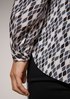 Chiffon blouse with an all-over print from comma