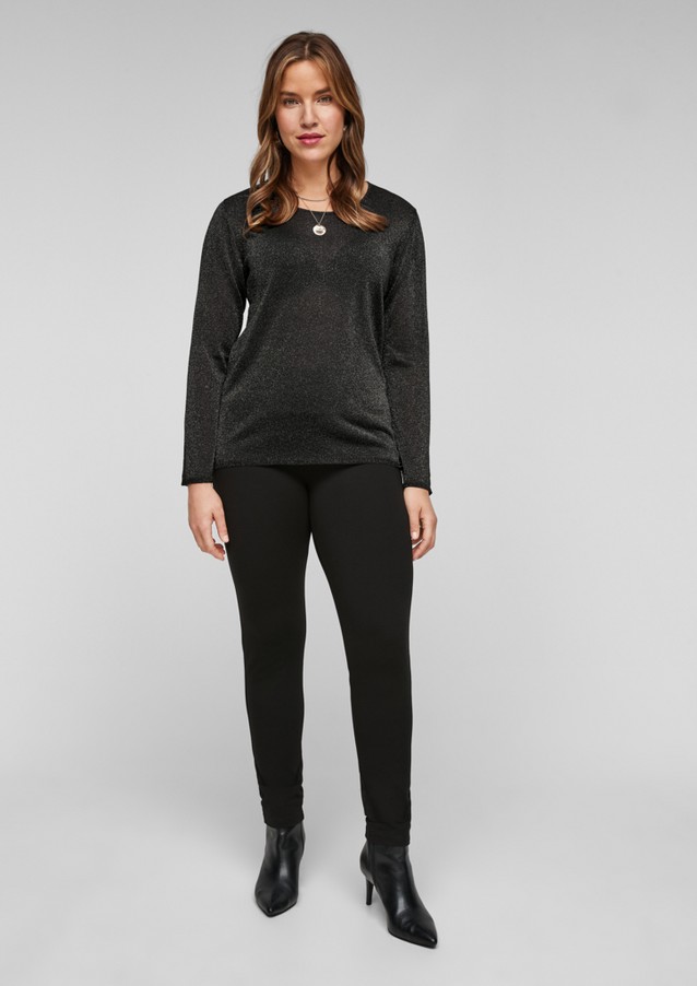 Women Plus size | Sparkly jumper with cut-outs - LH45994