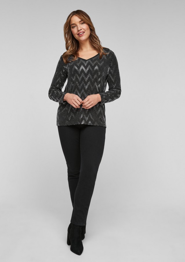 Women Plus size | Jacquard top with sequins - DD23609