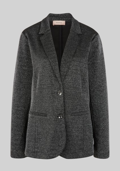 Women Plus size | Jersey blazer in a metallic look - MQ35297
