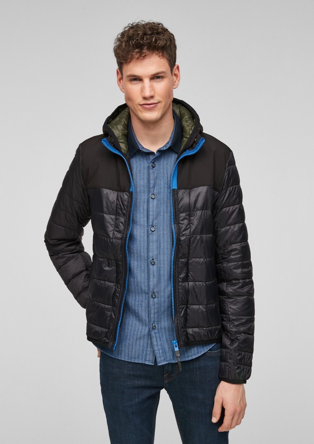 Men Jackets & coats | Warm fabric mix quilted jacket - MQ90310