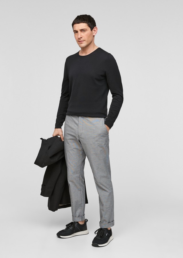 Men Trousers | Slim Fit: slim leg trousers - BF01222