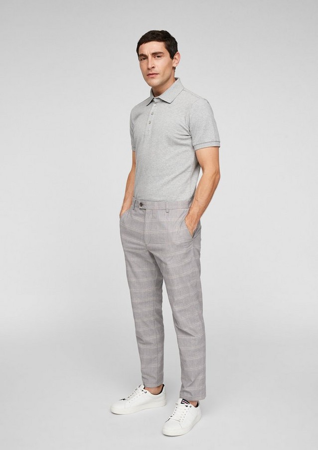 Men Trousers | Slim Fit: Prince of Wales check trousers - OS05232