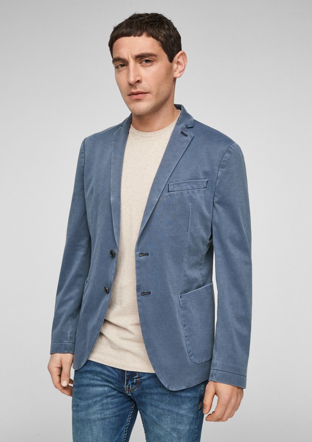 Men Tailored jackets & waistcoats | Slim: Tailored tracksuit jacket in jersey - WS88272