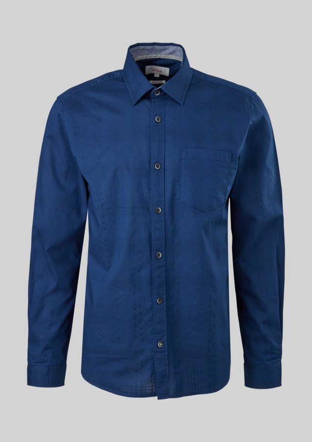 Hommes Chemises | Regular : chemise en coton à motif tissé - PE39627