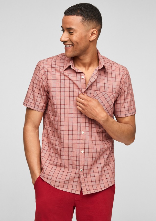 Hommes Chemises | Regular : chemise manches courtes à carreaux - VK47250
