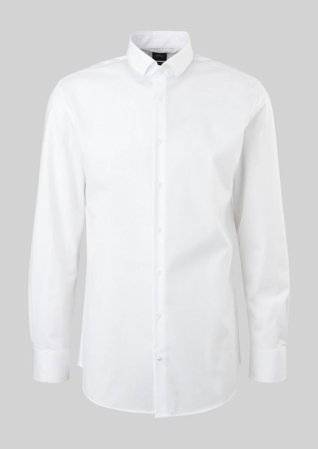 Hommes Chemises | Slim : chemise en coton mélangé - AK10523
