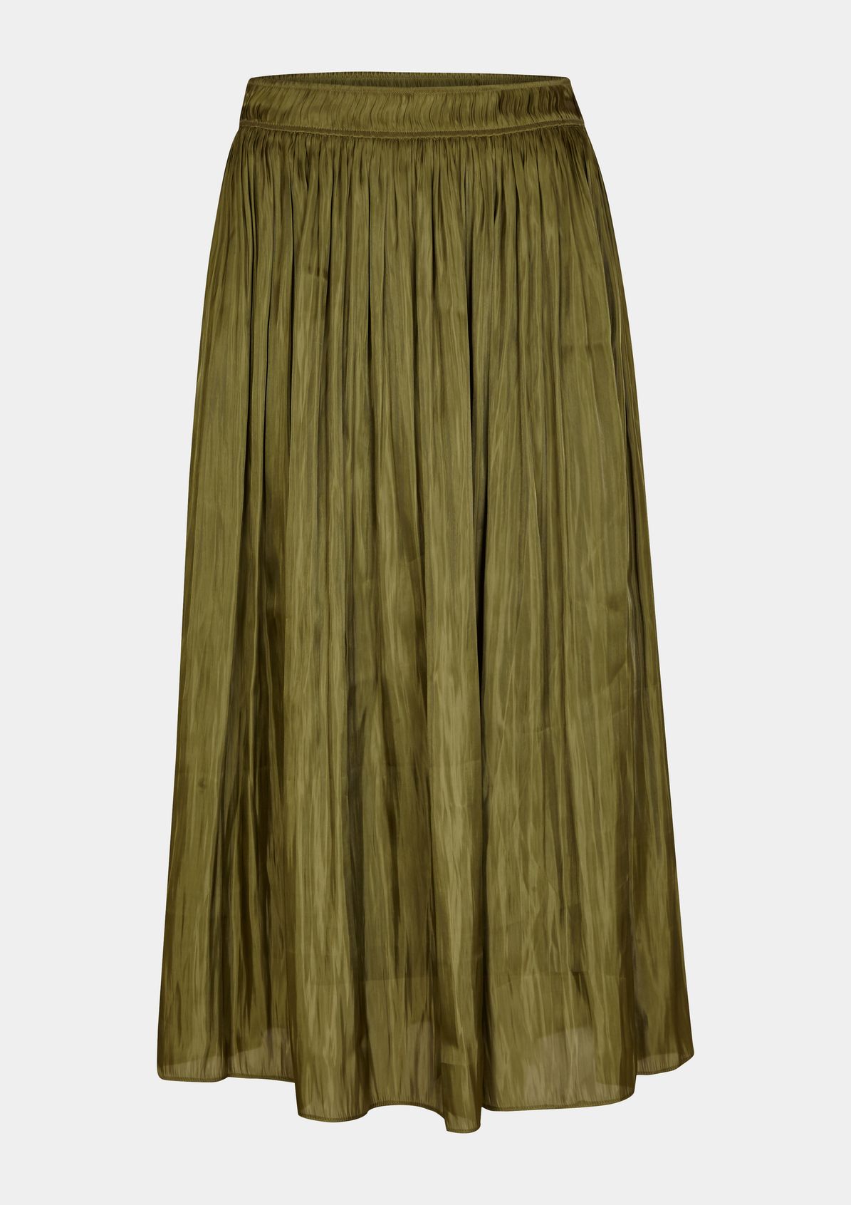 Satin skirt with pleats from comma