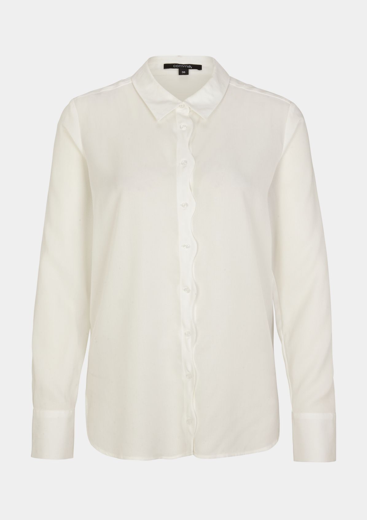 Lyocell blouse with a scalloped hem from comma