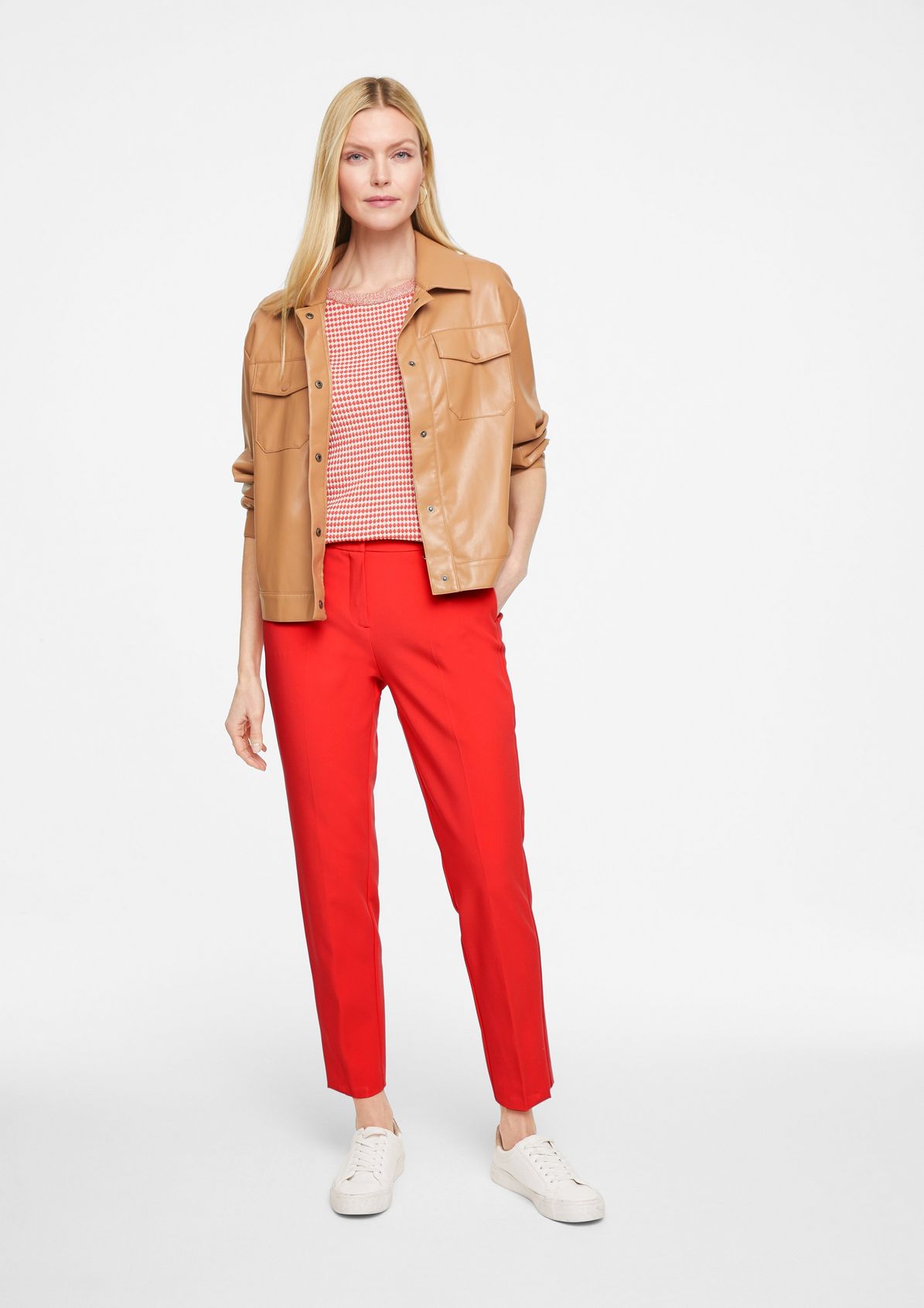 Regular Fit: ankle-length trousers with slits from comma