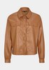 Smooth faux leather jacket from comma
