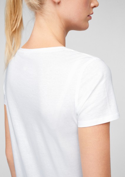 Damen Shirts & Tops | T-Shirt mit V-Ausschnitt - JT87076