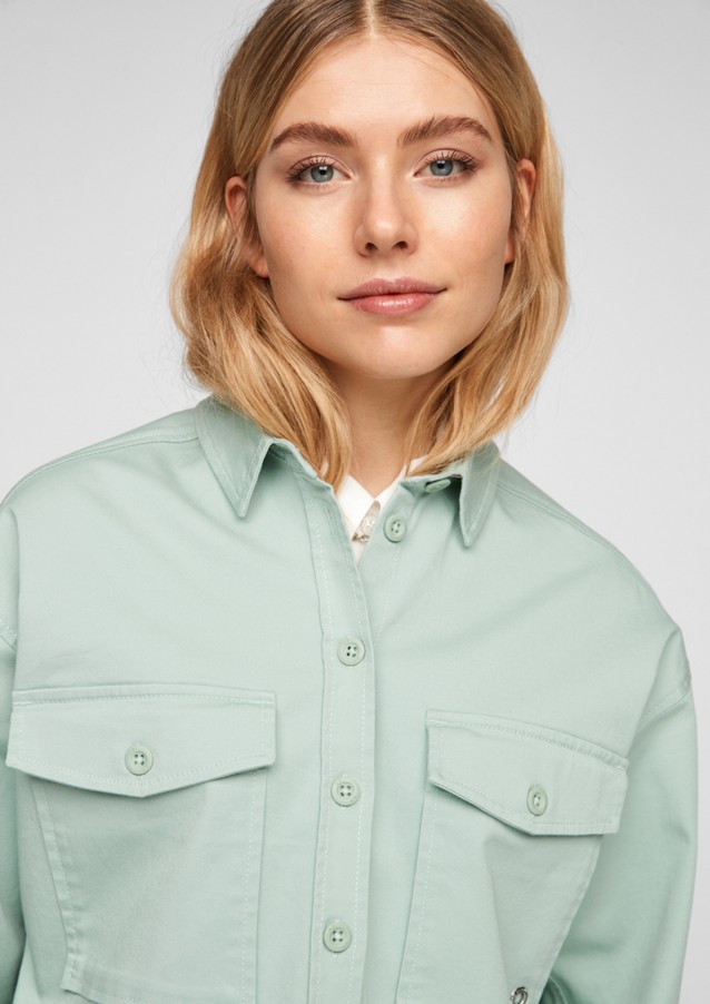 Women Blouses | Cropped twill shirt blouse - RS88215