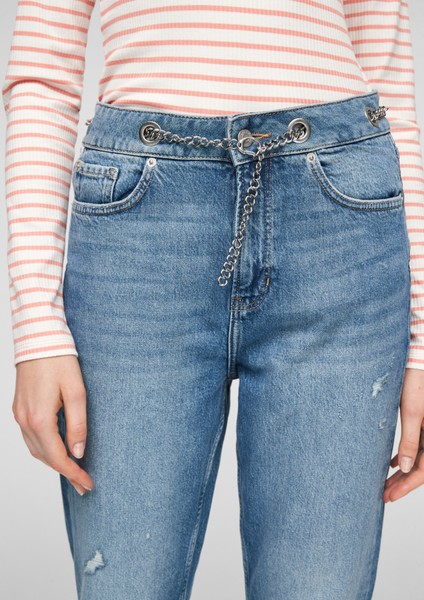 Femmes Jeans | Jean Relaxed Fit : jean à ceinture chaîne - UL11552