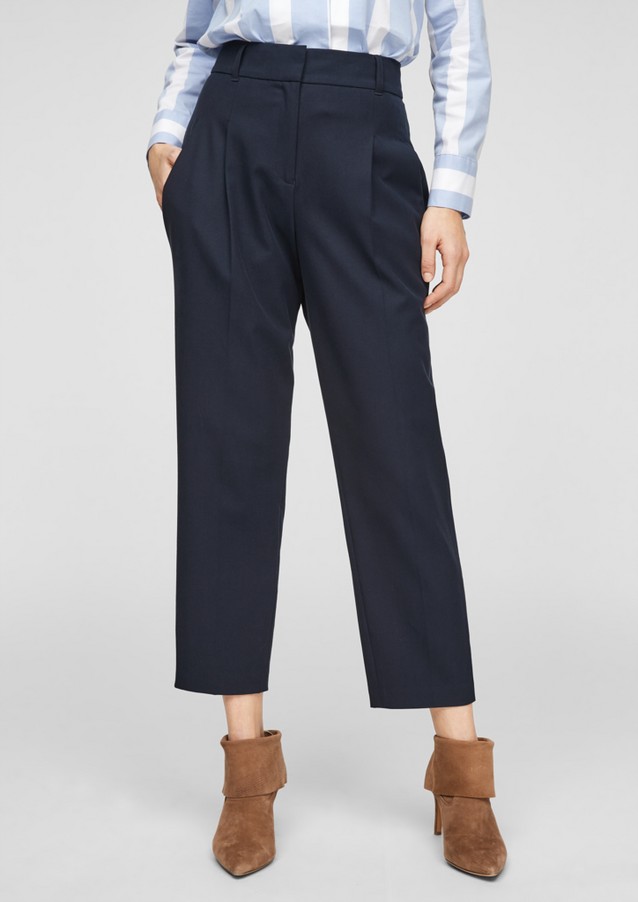 Women Trousers | Regular Fit: trousers with pressed pleats - TO41235
