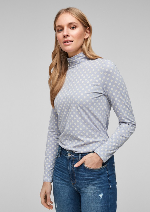 Femmes Shirts & tops | T-shirt à col roulé orné d'un imprimé all-over - DA46848