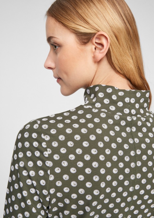 Damen Shirts & Tops | Rollkragenshirt mit Allover-Print - HO74980