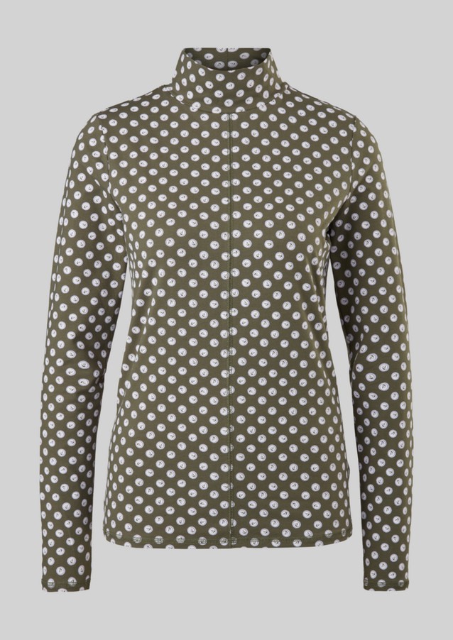 Damen Shirts & Tops | Rollkragenshirt mit Allover-Print - HO74980