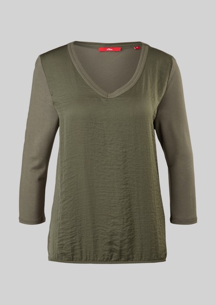 Damen Shirts & Tops | 3/4-Arm-Shirt im Fabricmix - IE64940