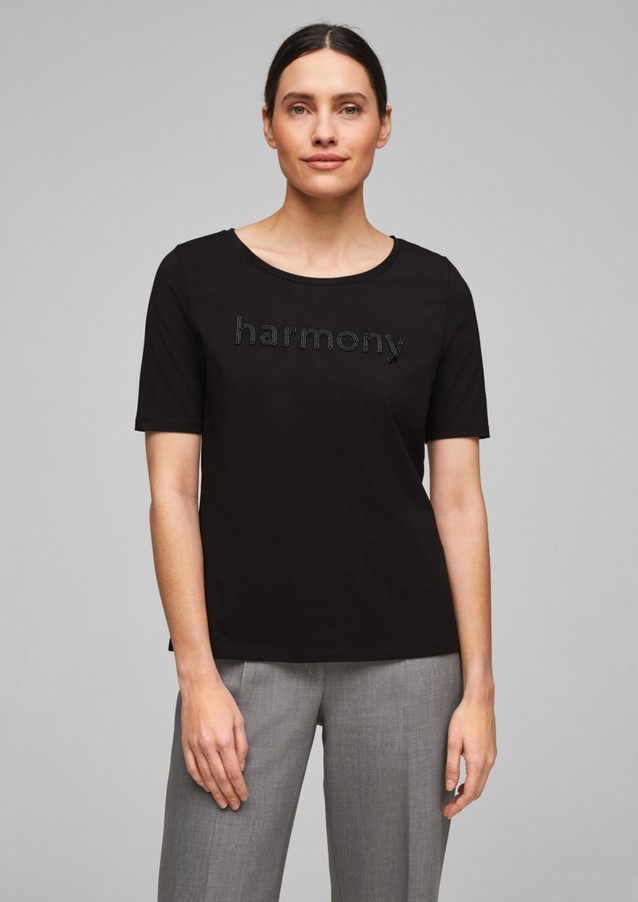 Damen Shirts & Tops | Jerseyshirt mit Schmuckperlen - FX44430