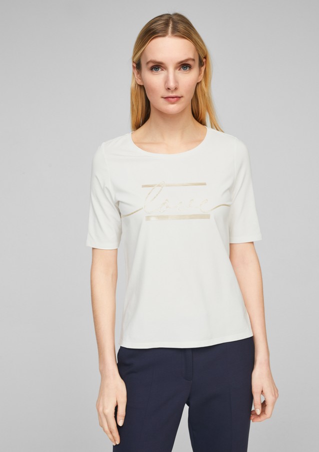 Femmes Shirts & tops | T-shirt en jersey à inscription imprimée - EV20158