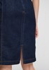 Fitted denim dress with a belt from comma