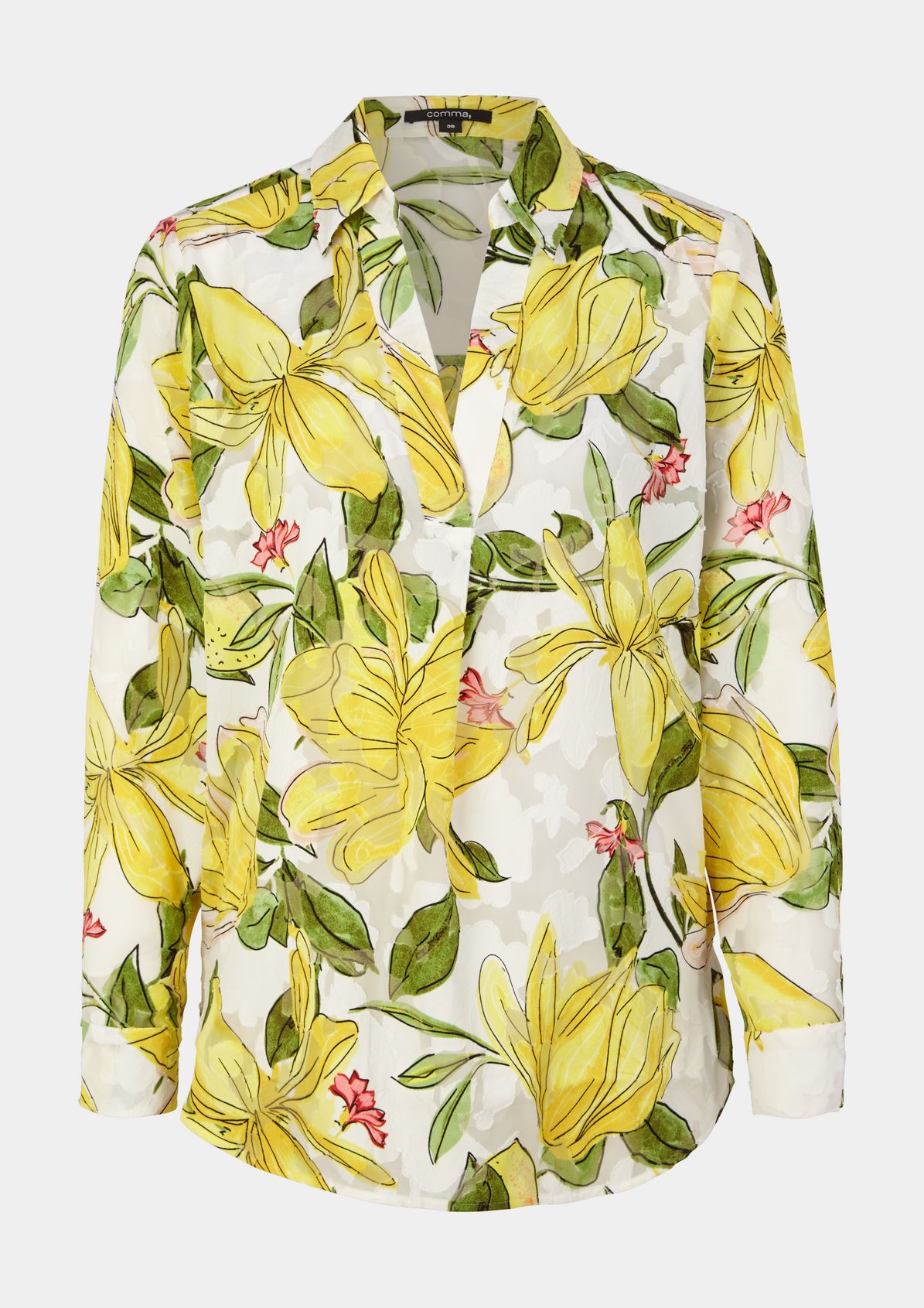 Floral blouse in a loose fit from comma