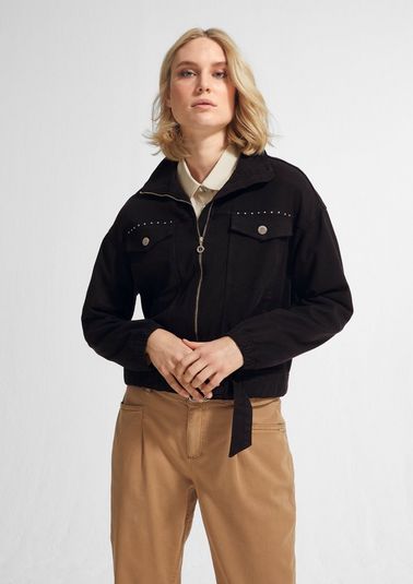 Lyocell blend twill jacket from comma