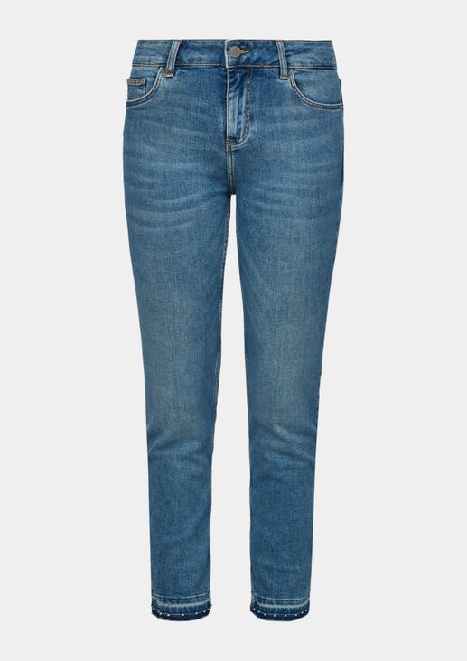 Skinny Fit: stretch jeans with studs from comma