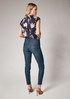 Skinny fit jeans with a push-up effect from comma