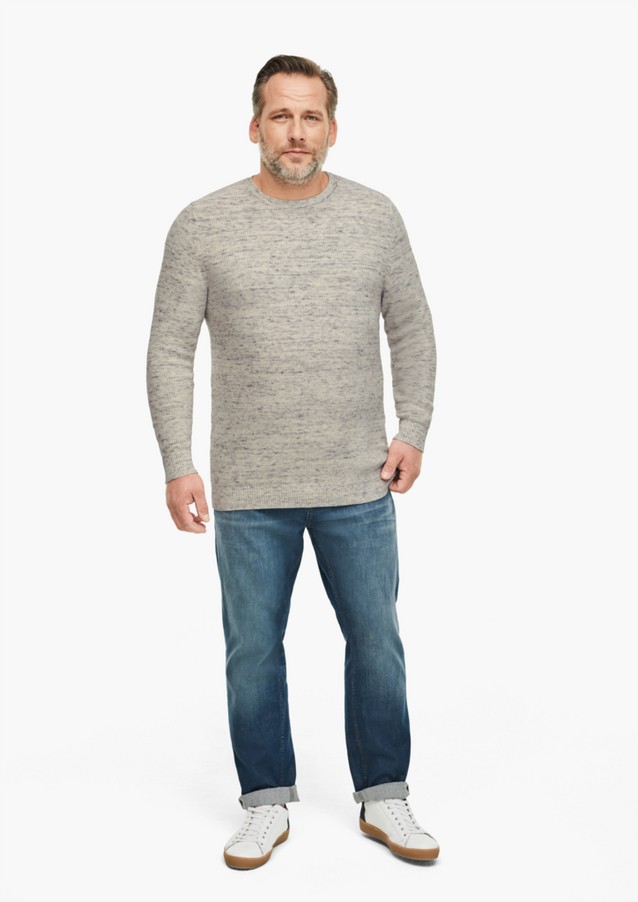 Men Big Sizes | Textured knit jumper - AA05604