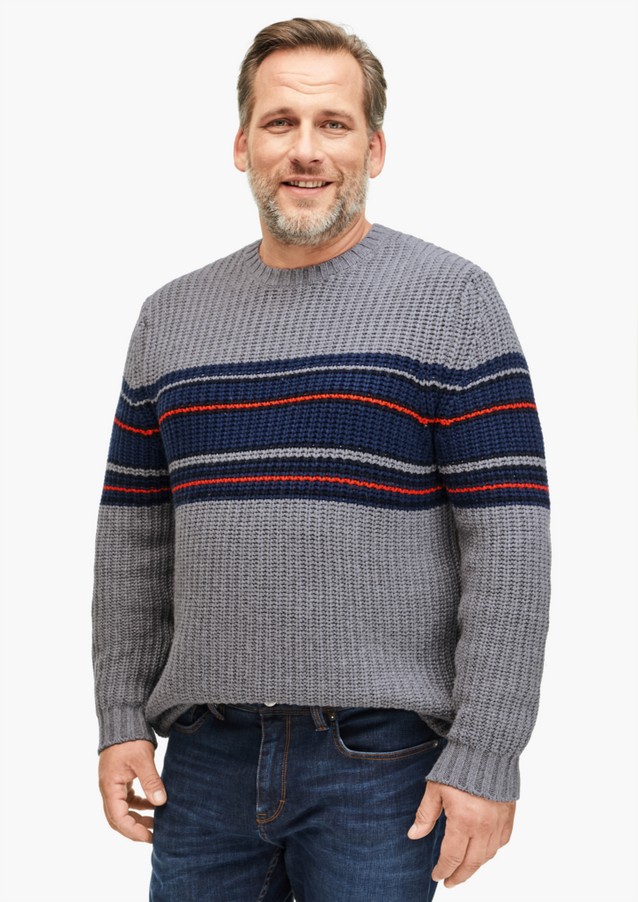 Men Big Sizes | Blended wool jumper - RI21051