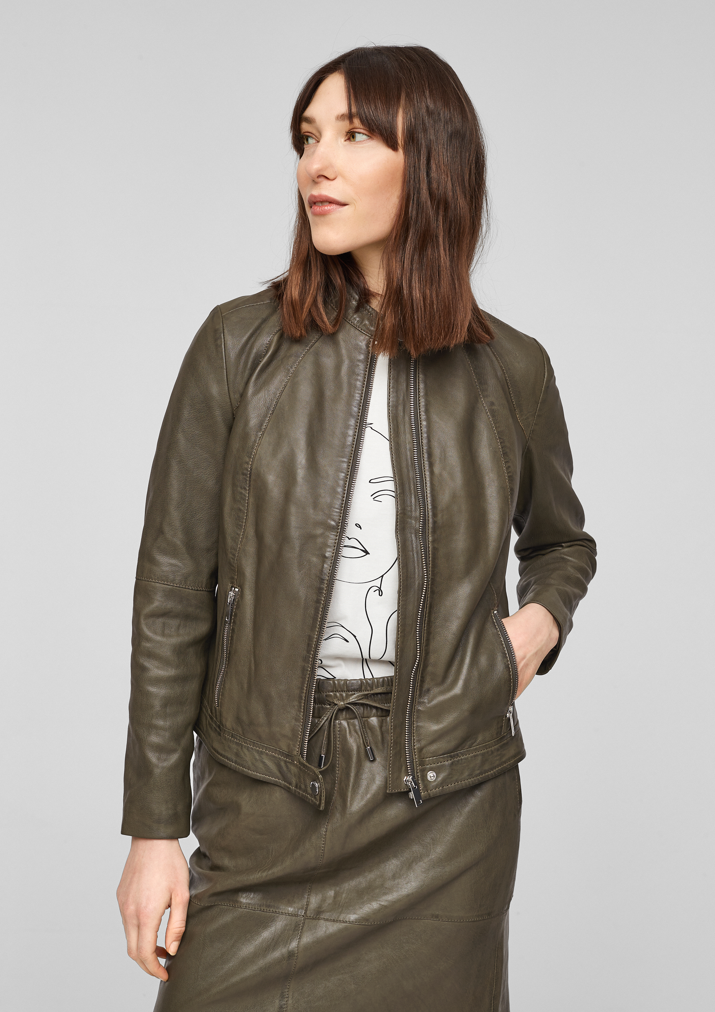 all saints pascao leather bomber jacket