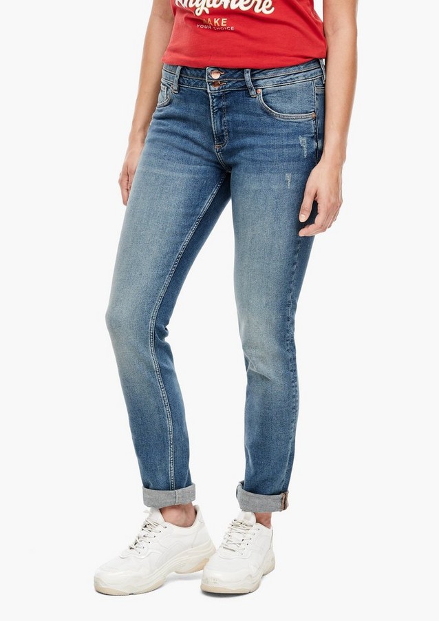 Damen Jeans | Slim Fit: Jeans mit Knöpfen - MJ20879