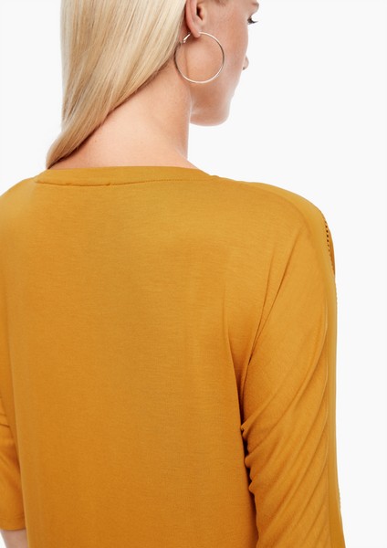 Femmes Shirts & tops | Haut en mélange de matières orné de dentelle crochetée - MH84788