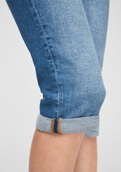 Femmes Jeans | Slim Fit : corsaire en jean délavé - BT74440