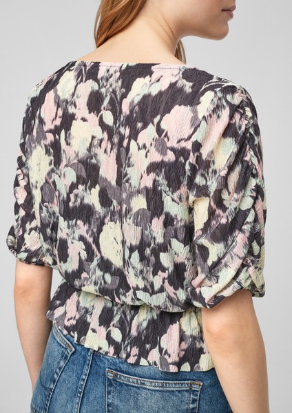 Damen Shirts & Tops | V-Shirt mit Durchzugkordel - VJ94405